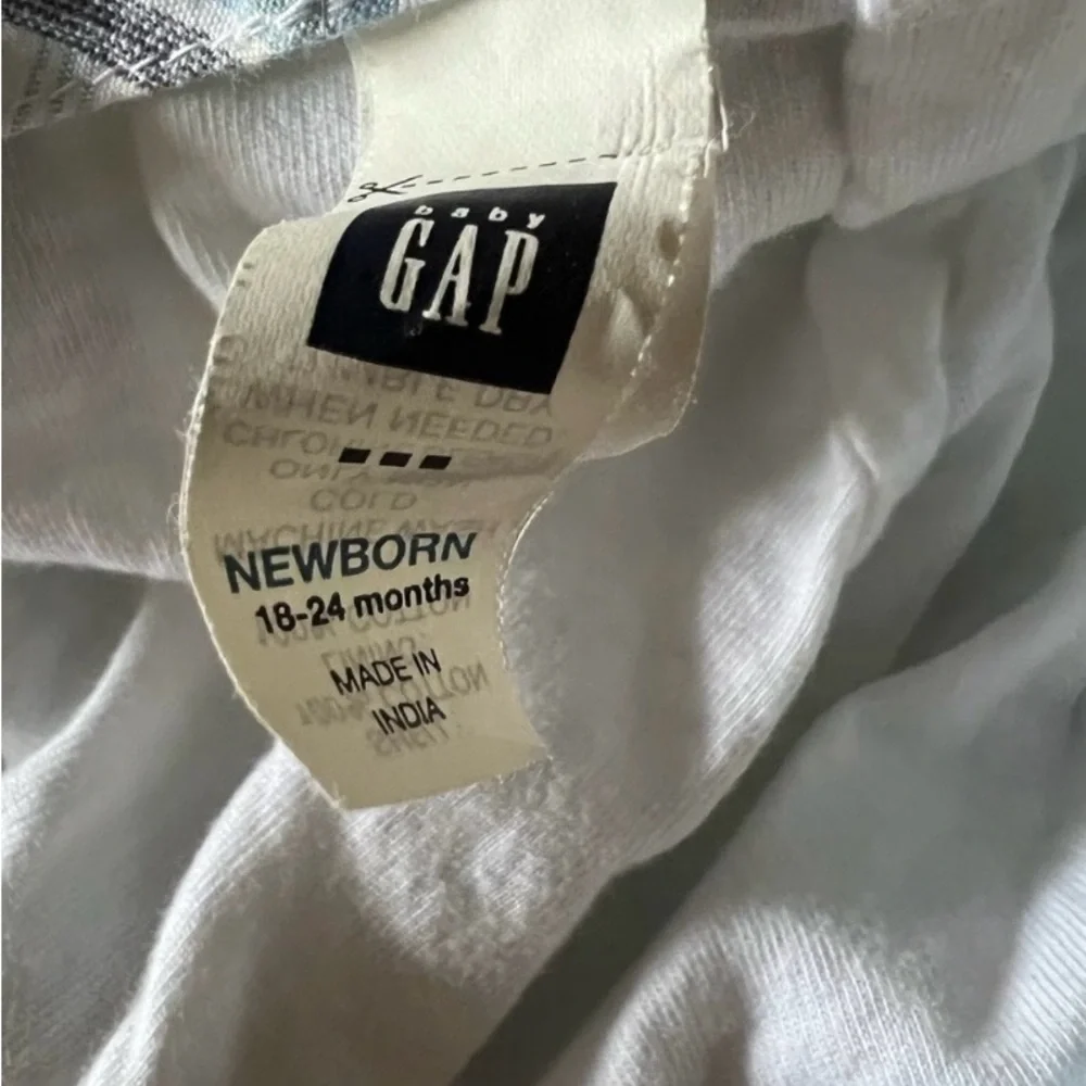 Gap Plaid Hat blue, yellow & white cotton